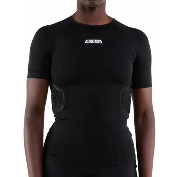 Moolah Women's Black Padded Compression Basketball Top Size XL - Picture 1 of 7